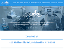 Tablet Screenshot of piersondental.com